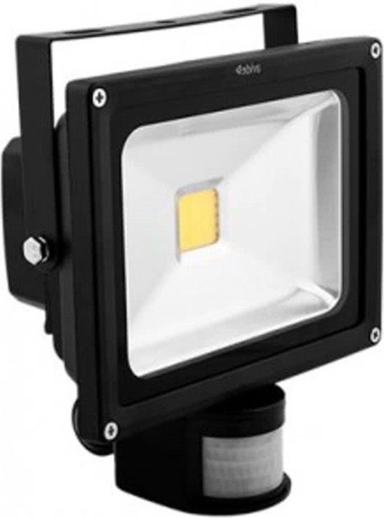 Avide LED Bouwlamp - 20W - 4000K - Zwart - Met Sensor