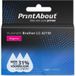 PrintAbout Brother LC-421M Inktcartridge Magenta
