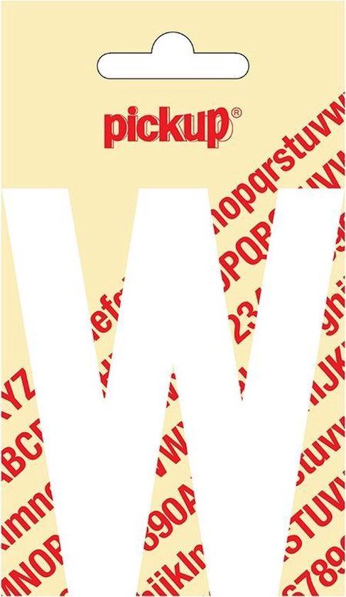 Pickup Plakletter Nobel 90 mm wit W