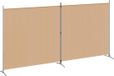 vidaXL - 2-Panneaux - Paravent - Beige - 348 x 180 cm - Tissu