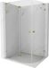 Mexen Lunar L cabine de douche semi-circulaire charnière gauche 100 x 90, transparent, or