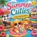 Summer Cuties Cozy Coloring Book