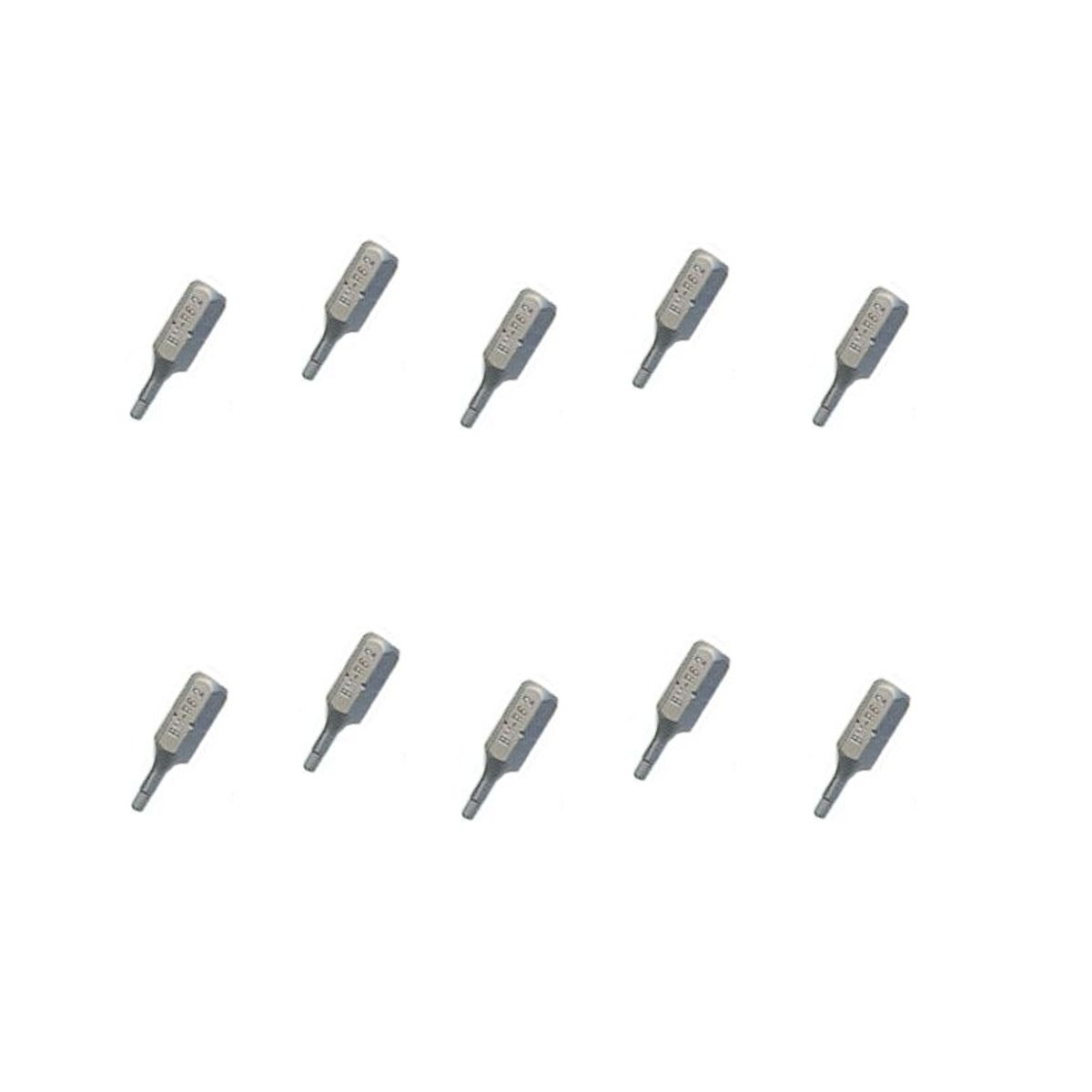 Brüder Mannesmann Inwendige inbusbits 25 mm 5 mm 10 dlg set - 20254