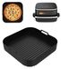 Silicone Airfryer-vorm 27 x 27 cm, herbruikbaar en antiaanbak