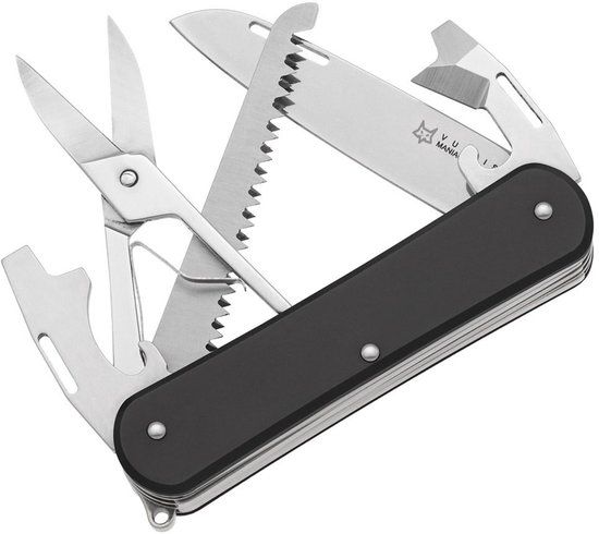 Fox Vulpis 4-Tools FX-VP130-SF5BK - Zwitsers zakmes - Zwart