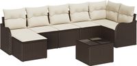 vidaXL Banc de jardin marron polyrattan