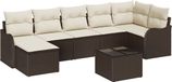 vidaXL Banc de jardin marron polyrattan