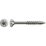 SPAX Roestvaststalen schroef, 8 x 120 mm, 50 stuks, Deeldraad, Verzonken kop, T-STAR plus T40, 4CUT, Roestvast staal A2-0197000801205
