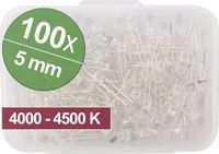 Quadrios LED-assortiment Natuurlijk wit 5 mm 20 mA 3.0 V