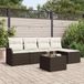 Maison Exclusive Set de 6 bancs de jardin avec rangement, gris, en polyrotin