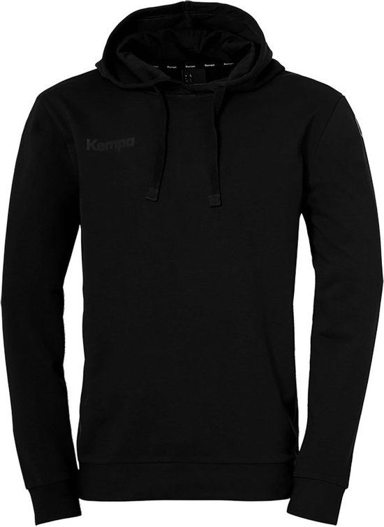 Kempa Hoodie Zwart L Mannen - Voetbal - Katoen - Maat L - 2023