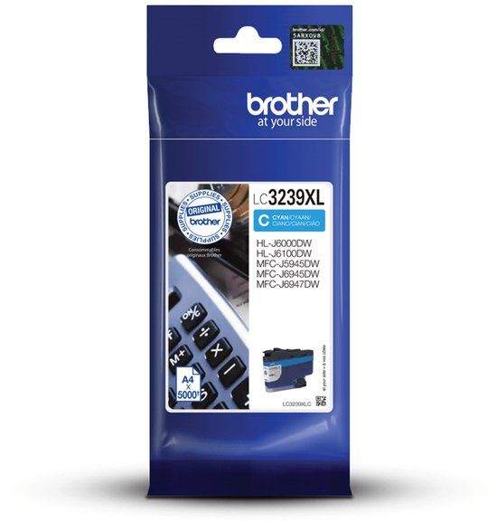 Brother LC-3239XLC Cyan Ink Cartridge - Original