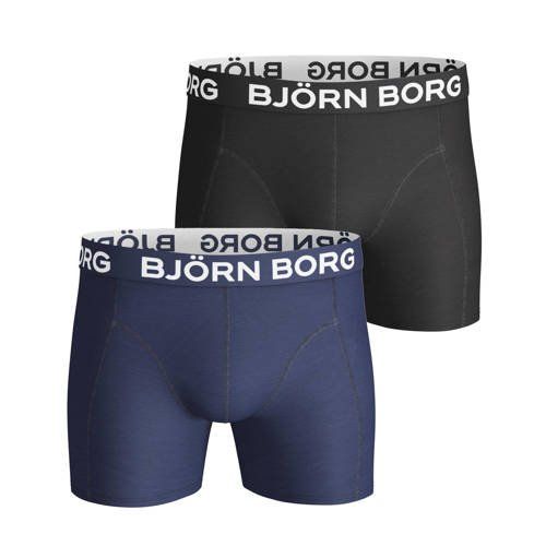 Björn Borg Boxershorts (set van 2) - Zwart, Donkerblauw