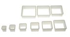 Silikomart Wonder Cakes by 72.303.87.0069 Uitsteekset voor koekjes of decoraties, vierkant, nylon, wit, 3,5 x 11,5 x 11,5 cm