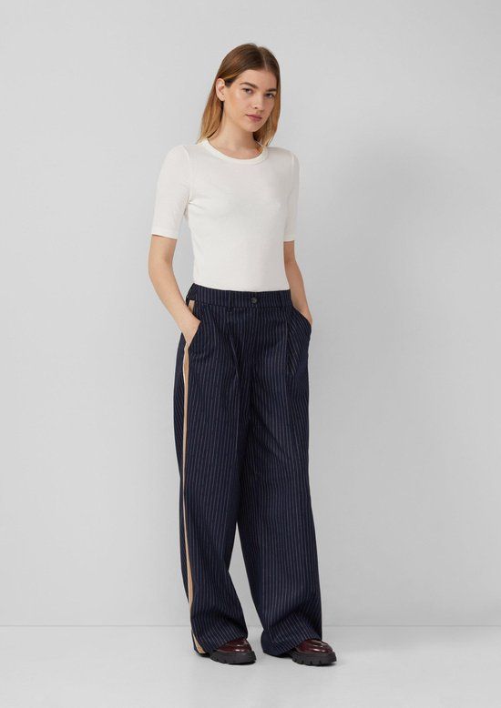 s.Oliver Hose navy gestreept regular fit