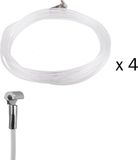 STAS picture hanging systems STAS ophangkoorden - cobra + perlon koord (set van 4 stuks) - 200cm
