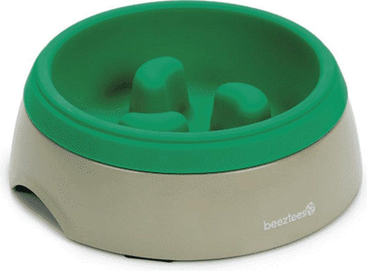 Beeztees Lento anti-schrok voerbak - 0.25L - groen