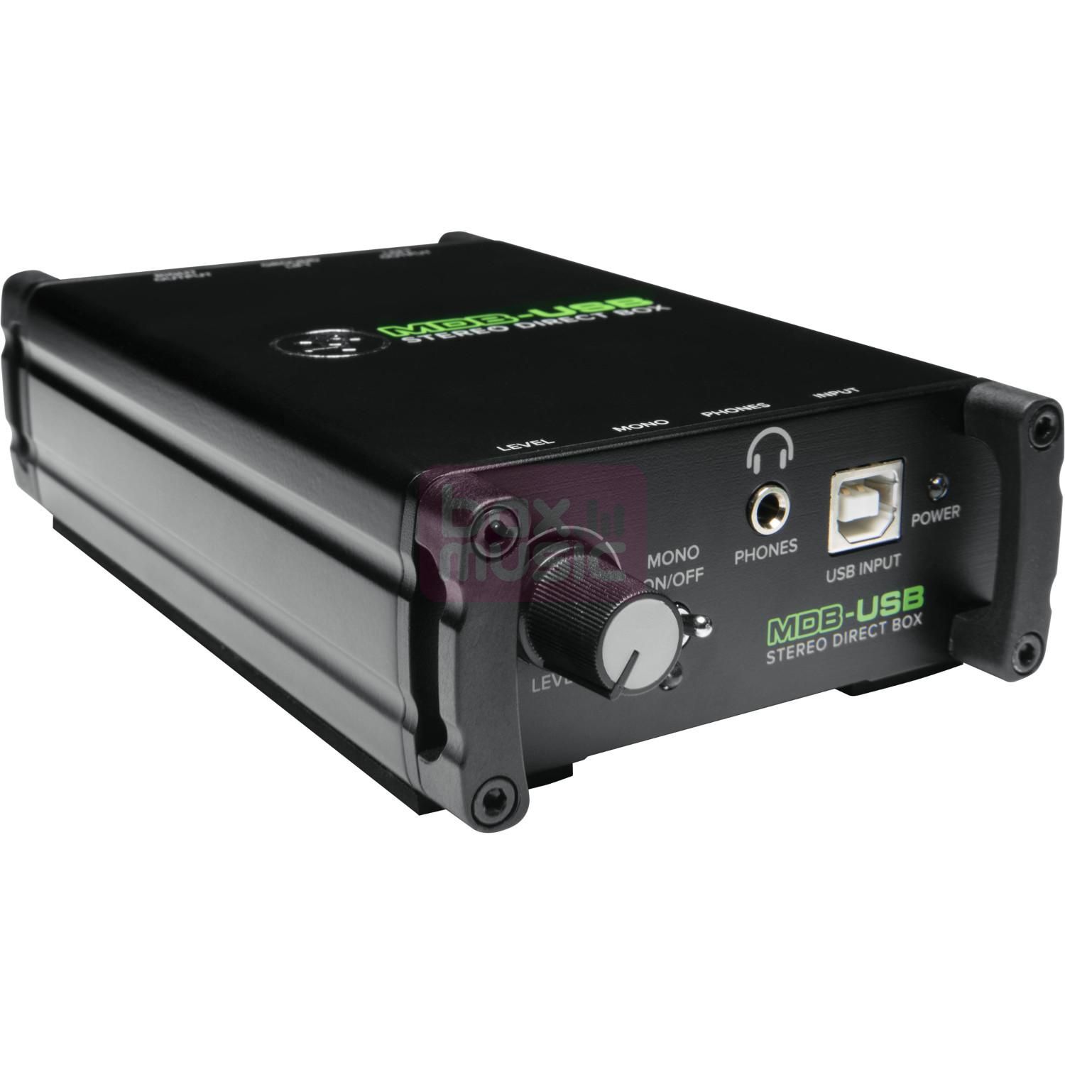 Mackie MDB-USB passieve stereo DI box