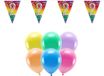 Boland Party 2e jaar verjaardag feestartikelen versiering - 100x ballonnen/2x leeftijd vlaggetjes