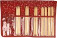 Seeknit Shirotake sokkennaaldenset F bamboe 15cm rood