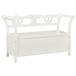 VidaXL Bankje 107x45x75,5 cm massief vurenhout wit