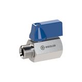 Riegler Mini-kogelkraan roestvrij staal 1.4401, IG/AG, G 3/8, DN 7, 1 stuk, 103493-377.02-ES