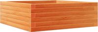 vidaXL Plantenbak - 70x70x23 cm - massief grenenhout - wasbruin