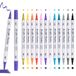 Carehabi Acrylstiften, 12 kleuren, acrylverf, stiften, watervaste acrylverf, markeerstiften voor glas, hout, canvas, keramiek, Kerstmis, knutselen, Pasen, doe-het-zelf kunsthandwerk maken (12)