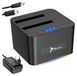 REAGLE station d'accueil pour SATA, adapté pour 2x HDD ou SSD, capacité jusqu'à 16TB