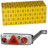 HELLA 2VP 340 940-111 Achterlicht - EasyConn II Hybrid - Hybride - 24V - Opbouw/Geschroefd - Lenskleur: Transparent - Stekker: 7-pol (ECon) - links - Aantal: 1