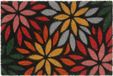 Merkloos Relaxdays Deurmat Bloemen - 60 x 40 cm - Kokos - Antislip - Binnen/Buiten