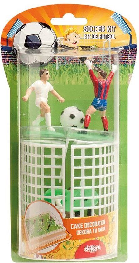 Merkloos Decoratiekit Voetbal Kunststof Multi