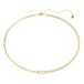 Swarovski Matrix Halsketting, Rond Slijpsel, Wit, 18 Karaat Gouden Afwerking