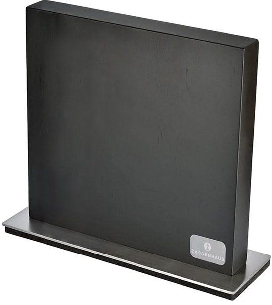 Zassenhaus Magnetisch Messenblok - voor 8 tot 10 messen - Rubberwood Zwart