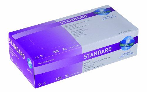 Unigloves Unicare Examination Gloves, Small, Clear Vinyl - Powdered, 100