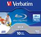 Verbatim BD-R 25Go 6x imprimable - 10 pièces - Boîtier cristal