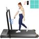 VEVOR Tapis de Marche Électrique 36x112 cm Tapis de Course Électrique Capacité 100 kg Silencieux Motorisé Portable avec Télécommande Affichage Numérique LED avec Barre d'Appui pour Maison Bureau Gym