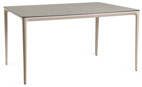 Tierra Outdoor Elegante dining tafel trespa ophira champagne 160 x 90 cm