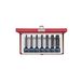 King Tony 4457MP dopsleutelset, lang, 6 kanalen, set van 7, 1/2 inch