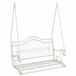 vidaXL Banc de jardin Acier Blanc antique