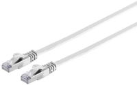 S-Impuls UFTP CAT7 câble réseau plat | PVC | blanc | 2 mètre