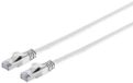S-Impuls UFTP CAT7 câble réseau plat | PVC | blanc | 2 mètre