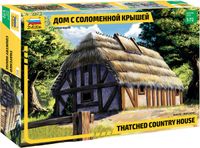 Zvezda Modelbouwpakket Diorama - 8532 Diorama Landhuis met Rieten Dak Plastic - 1:72 - Modelbouw