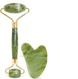 Markenlos Famanu Jade Roller & Gua Sha - Groene stenen gezichtsroller