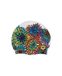 Arena, Bonnet de bain en silicone élastique unisexe pour adultes, accessoires d'entraînement, sports nautiques, fitness et natation, protection anti-chlore pour cheveux, motif jardin, taille unique