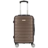 NOWI Bergamo 4 wielen Cabinewagen 56 cm - Harde bagage - Combinatieslot - bronze