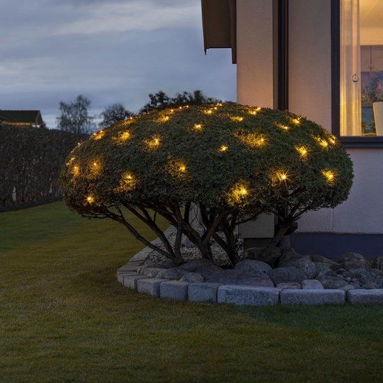 Konstsmide Lichtnet - 32 LEDs - 1 meter - Zwart