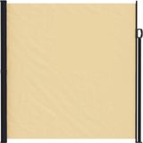 vidaXL Uittrekbaar Zijscherm Rechthoekig 200 x 300 cm Polyester Zand