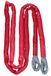 Kerbl 37707 sleeplus 10 m, 35t scheurvastheid, rood | sleepriem, polyester, met waarschuwingsvlaggen en praktische transporttas, voor tractor, zware lasten, pechhulp