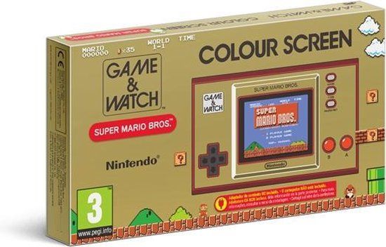 Nintendo Game & Watch - Super Mario Bros. Handheld Console - Beige/Red